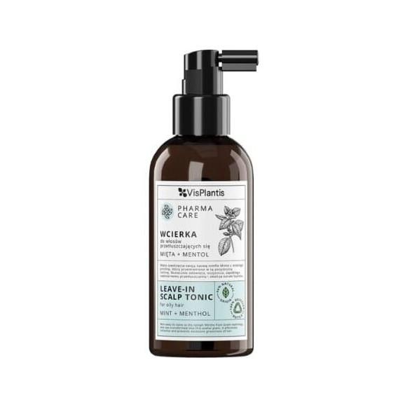 VisPlantis Pharma Care, wcierka do włosów przetłuszczających się, mięta + mentol, 150 ml VisPlantis Pharma Care, wcierka do włosów przetłuszczających się, mięta + mentol, 150 ml - zdjęcie produktu