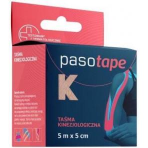 Pasotape, taśma kinezjologiczna 5 cm x 5 m, różowa, 1 szt. - zdjęcie produktu