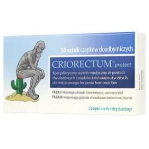 Criorectum Protect, czopki doodbytnicze, 10 szt. - zdjęcie produktu