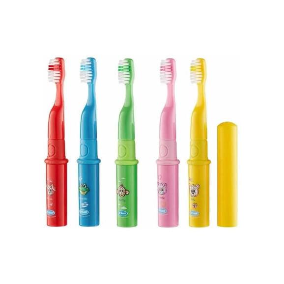 Dr Scott Buzz, pulsacyjna szczoteczka do zębów dla dzieci, miękka, mix kolorów, 1 szt. - zdjęcie produktu