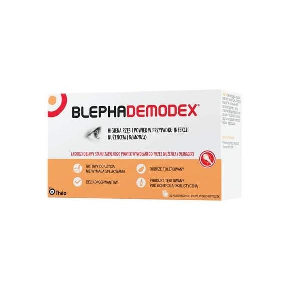 BlephaDemodex, chusteczki do higieny powiek, 30 szt. BlephaDemodex, chusteczki do higieny powiek, 30 szt. - zdjęcie produktu