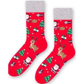 Steven, świąteczne skarpety męski, czerwone, r. 41-43, 1 para - zdjęcie produktu