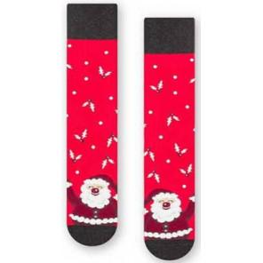 Steven, świąteczne skarpety męskie z mikołajem, czerwone, r. 41-43, 1 para - zdjęcie produktu