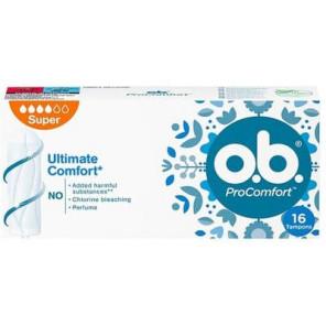 Tampony o.b. ProComfort, Super, 16 szt. - zdjęcie produktu