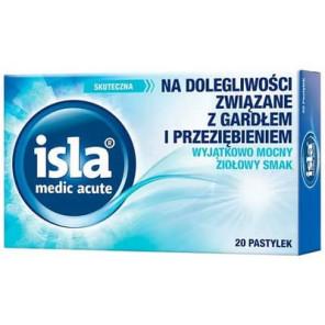 Isla Medic Acute, smak ziołowy, pastylki do ssania, 20 szt. - zdjęcie produktu
