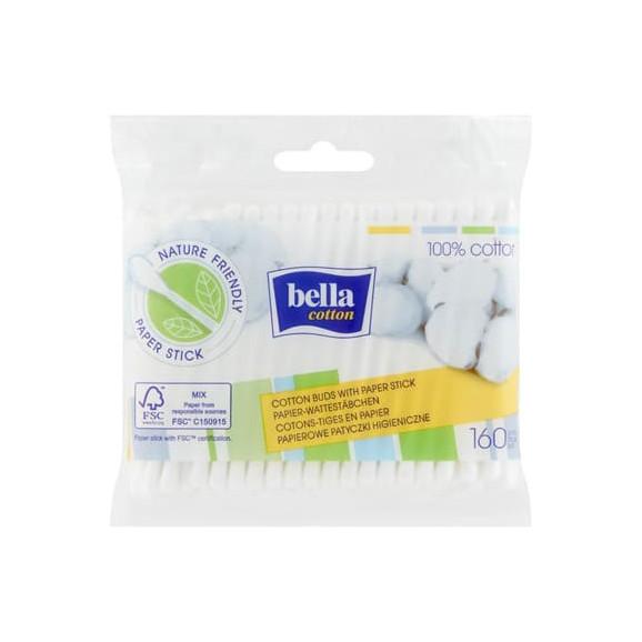 Bella Cotton, papierowe patyczki higieniczne, 160 szt. Bella Cotton, papierowe patyczki higieniczne, 160 szt. - zdjęcie produktu