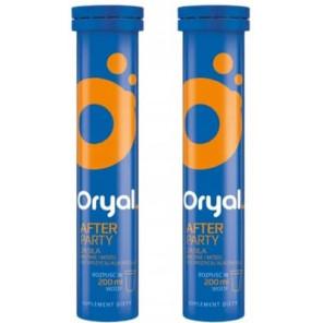 Oryal After Party, tabletki musujące, smak pomarańczowy, 2 x 18 szt. - zdjęcie produktu
