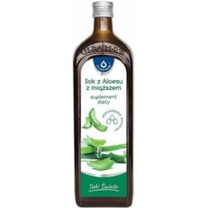 Oleofarm Soki Świata Aloes z miąższem, 100% sok z owoców, 1000 ml - zdjęcie produktu
