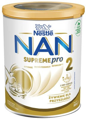 Nestle NAN Supremepro 2 HMO, mleko następne dla niemowląt powyżej 6 miesiąca życia, 800 g