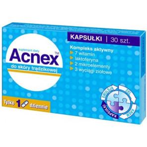 Acnex do skóry trądzikowej, kapsułki, 30 szt. - zdjęcie produktu