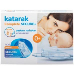 Katarek Complete Secure+, aspirator kataru + 20 ampułek NaCI, zestaw, 1 szt. - zdjęcie produktu