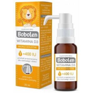 Bobolen Witamina D3, krople dla niemowląt i dzieci, 20 ml - zdjęcie produktu