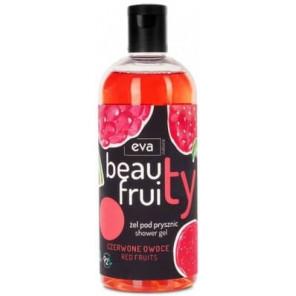 Eva Natura Beauty Fruity, żel pod prysznic, czerwone owoce, 400 ml - zdjęcie produktu