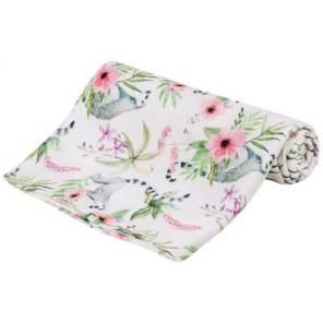 Bocioland, pieluszka bambusowa, 30 cm x 30 cm, lemur, 1 szt. - zdjęcie produktu