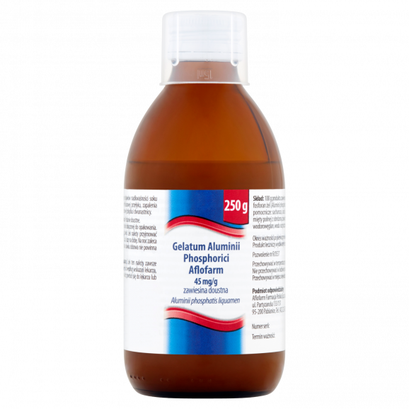 Aflofarm Gelatum Aluminii Phosphorici, zawiesina doustna, 250 g Aflofarm Gelatum Aluminii Phosphorici, zawiesina doustna, 250 g - zdjęcie produktu