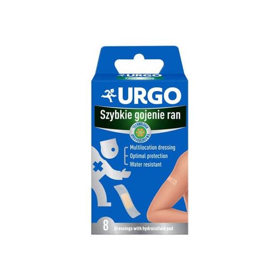 Urgo Szybkie gojenie ran, opatrunek z kompresem hydrokoloidowym, 8 szt. Urgo Szybkie gojenie ran, opatrunek z kompresem hydrokoloidowym, 8 szt. - zdjęcie produktu