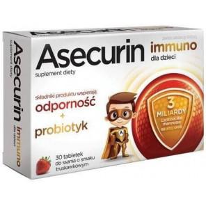 Asecurin Immuno dla dzieci, tabletki do ssania, 30 szt. - zdjęcie produktu