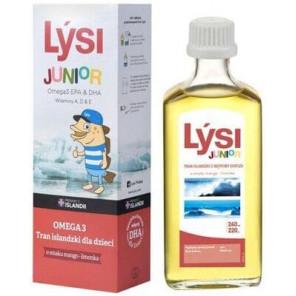Lysi Tran Islandzki Junior, smak mango-limonka, 240 ml - zdjęcie produktu