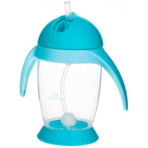 Bocioland, kubek pingwinek ze słomką, niebieski, 300 ml - zdjęcie produktu