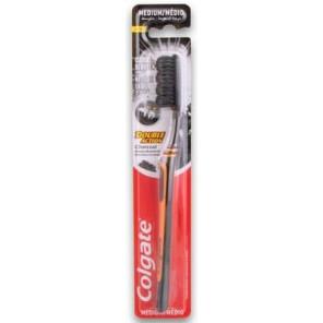Colgate Charcoal Double Action, szczoteczka do zębów, Medium, 1 szt. - zdjęcie produktu