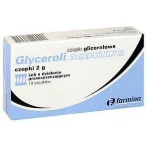 Farmina, czopki glicerolowe 2 g, 10 szt. - zdjęcie produktu