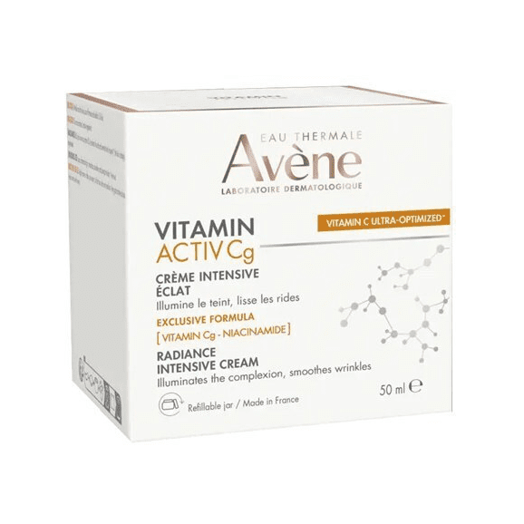 Avene Eau Thermale Vitamin Active Cg, krem intensywnie rozświetlający, 50 ml Avene Eau Thermale Vitamin Active Cg, krem intensywnie rozświetlający, 50 ml - zdjęcie produktu