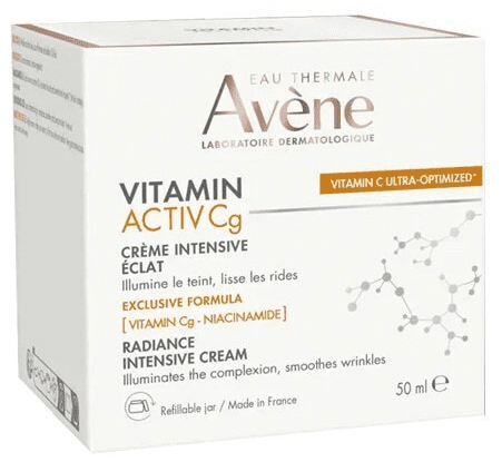 Avene Eau Thermale Vitamin Active Cg, krem intensywnie rozświetlający, 50 ml