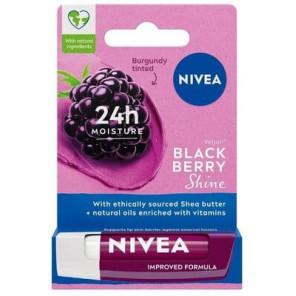 Nivea Blackberry Shine, pomadka pielęgnująca do ust, 5,5 ml - zdjęcie produktu