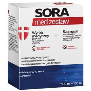 Sora Med Zestaw, płyn 100 ml + szampon 100 ml, 1 szt. - zdjęcie produktu