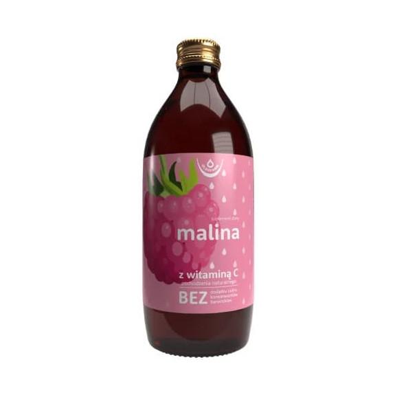 Oleofarm Malina, sok z witaminą C, 500 ml Oleofarm Malina, sok z witaminą C, 500 ml - zdjęcie produktu