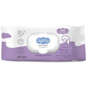 Bebble Wet Wipes, chusteczki nawilżane dla dzieci, Lavender, 64 szt. - zdjęcie produktu