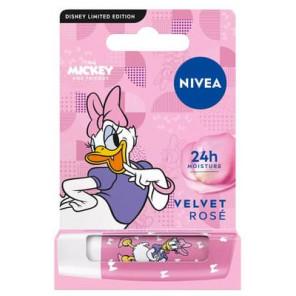 Nivea Daisy Duck Velvet Rose, pielęgnująca pomadka do ust, 4,8 g - zdjęcie produktu