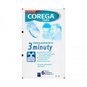 Corega Tabs 3 Minuty – tabletki do czyszczenia protez zębowych i aparatów ortodontycznych (6 szt.) - zdjęcie produktu