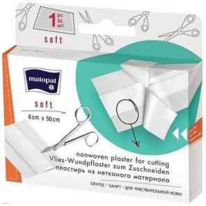 Matopat Soft, plaster z opatrunkiem, do cięcia, włókninowy, 50 cm x 6 cm, 1 szt. - zdjęcie produktu