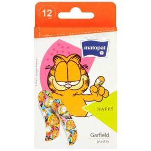 Matopat Happy Garfielfd, plastry dla dzieci z opatrunkiem, 12 szt. - zdjęcie produktu