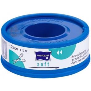 Matopat Soft, przylepiec włókninowy na szpulce z nakładką, 1,25 cm x 5 m, 1 szt. - zdjęcie produktu