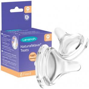 Lansinoh, smoczek NaturalWave do butelki, średni przepływ, 3m+, 2 szt. - zdjęcie produktu
