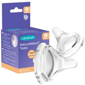 Lansinoh, smoczek NaturalWave do butelki, szybki przepływ, 6m+, 2 szt. - zdjęcie produktu