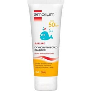 Emolium Suncare, ochronne mleczko dla dzieci od 1 roku życia, SPF 50+, 125 ml - zdjęcie produktu