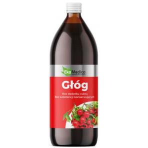EkaMedica Głóg, sok, 1000 ml - zdjęcie produktu