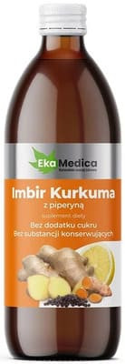 EkaMedica Imbir Kurkuma z Piperyną, sok, 500 ml