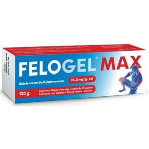 Felogel Max, żel przeciwbólowy z diklofenakiem 23,2 mg/g, 120 g - zdjęcie produktu