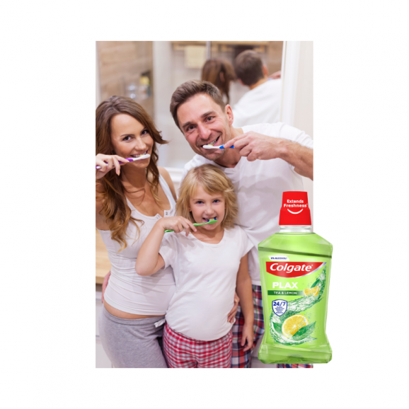 Colgate Plax Tea & Lemon, płyn do płukania jamy ustnej, 500 ml - zdjęcie produktu