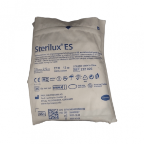 Sterilux ES, kompresy jałowe z gazy, 17-nitkowe, 12-warstwowe 7,5 cm x 7,5 cm, 3 szt - zdjęcie produktu
