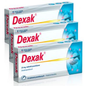 3x Dexak, 25 mg, tabletki powlekane, 30 szt. - zdjęcie produktu