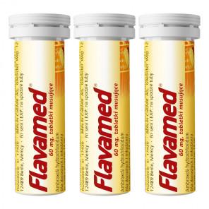 3x Flavamed, 60 mg, tabletki musujące, 10 szt. - zdjęcie produktu