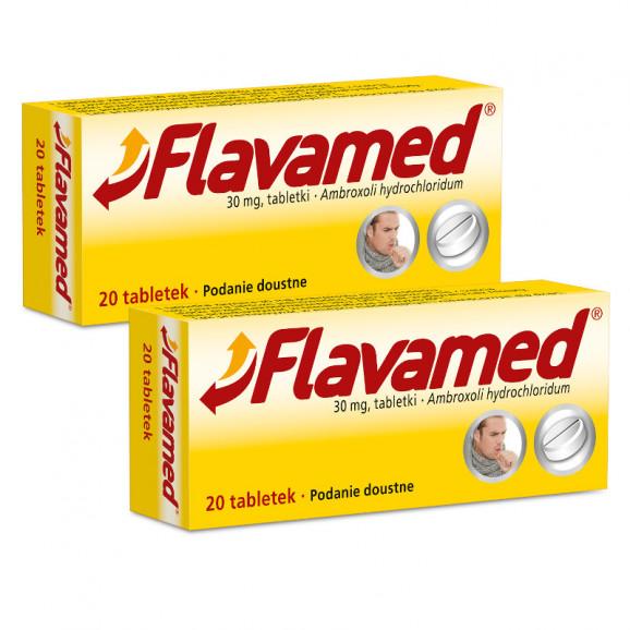 2x Flavamed 30 mg, tabletki, 20 szt. 2x Flavamed 30 mg, tabletki, 20 szt. - zdjęcie produktu