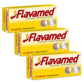 3x Flavamed 30 mg, tabletki, 20 szt. - zdjęcie produktu