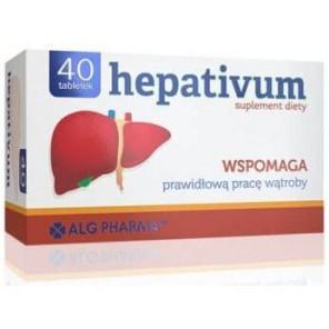Alg Pharma Hepativum, tabletki, 40 szt. - zdjęcie produktu