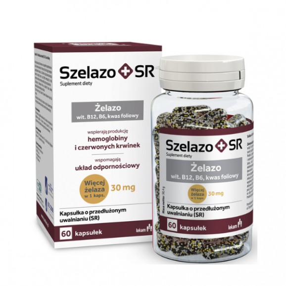 Szelazo + SR, kapsułki o przedłużonym uwalnianiu, 60 szt. Szelazo + SR, kapsułki o przedłużonym uwalnianiu, 60 szt. - zdjęcie produktu